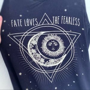 Black Graphic Tank Top